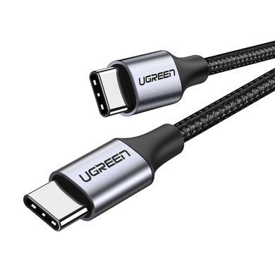 Кабель UGREEN US261 USB-C to USB-C PD Fast Charging Cable 3A Max Gray Black 1m (UGR-50150) [806663]