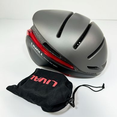 Захисний шолом Livall EVO21 (L) Dark Night (58-62см), передній та задній ліхтар поворотів та стопів, додаток, Bluetooth, пульт BR80 (LIV-LEVO21-5342) [803690]