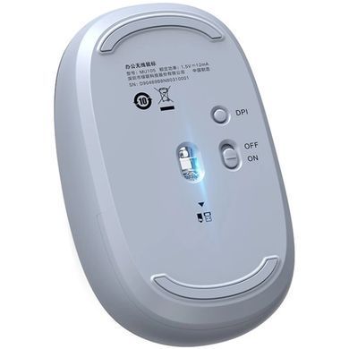 Мишка UGREEN 2.4GHz MU105, бездротова, 2400dpi., 3кн., Світло-синя (90671) [401300]
