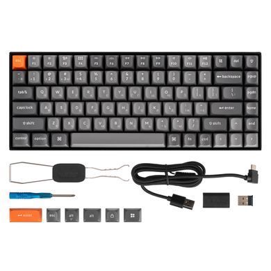 Клавіатура механічна Keychron K2 Max 84Key, K Super Brown, WL/BT/USB-A, QMK, EN/UKR, RGB, чорний (K2M-C3-UA) [103688]