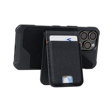 Чохол UAG для карт магнітний з підставкою, Metropolis Wallet Kevlar, Black (964445113940) [108350]