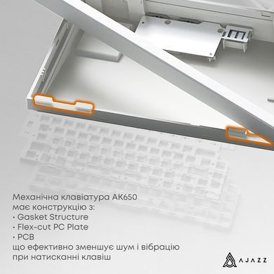 Клавіатура Ajazz AK650 Day Dream Switch Gradient Black USB-C (AK650-DD-BG) [618095]