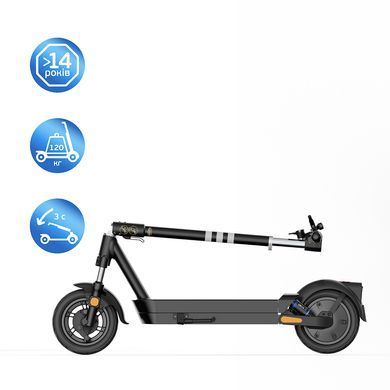 Електросамокат OKAI lack 10", 500(1000)W, 15.6Ah, 70km, 25km\h, 25%, NFC, App, 23kg (ES40-B) [800004]