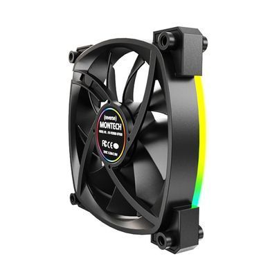 Корпусний вентилятор 120MM MONTECH (RX120 PWM BLACK) [502083]