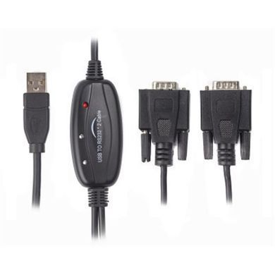 Кабель Viewcon USB - 2хCOM (M/M), 9+25pin, 1.4 м, Black (VE591) [604094]