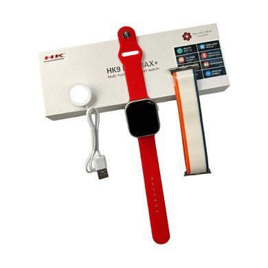 Смарт-годинник HK 9 Pro Max Plus 45mm. 230 mAh. IP67 Amoled Red (HK9PMMINIRed) [802681]