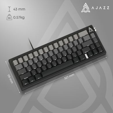 Клавіатура Ajazz AK650 Day Dream Switch Gradient Black USB-C (AK650-DD-BG) [618095]
