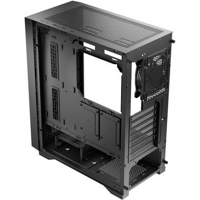 Корпус LogicConcept DART PRO MIDI SOLID BLACK fan 120mm без БЖ ATX (AT-DART-PRO-SOLI-10) [402981]