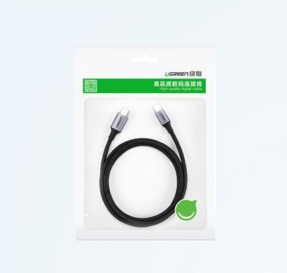Кабель UGREEN US261 USB-C to USB-C PD Fast Charging Cable 3A Max Gray Black 1m (UGR-50150) [806663]