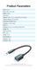Кабель Vention USB 3.1 Type-C - OTG USB3.0 AF, 0.15 m, Black (CCVBB) [609347], фото 2