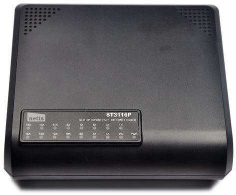 Комутатор Netis 16 Ports 10/100Mbps Fast Ethernet Switch (ST3116P) [200901]