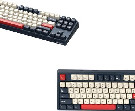 Клавіатура бездротова GamePro Asgard Ragnar Keychron Super Red Switch Blue (MK285BL) [616003]