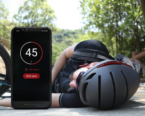 Захисний шолом Livall EVO21 (L) Dark Night (58-62см), передній та задній ліхтар поворотів та стопів, додаток, Bluetooth, пульт BR80 (LIV-LEVO21-5342) [803690]