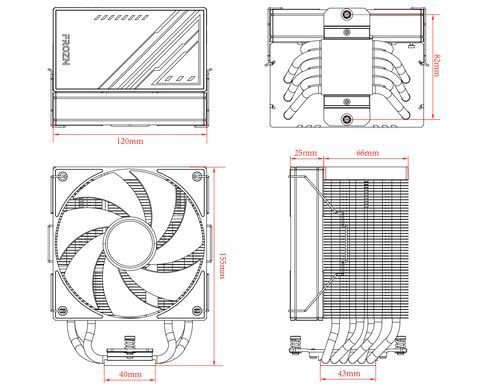 Кулер процесорний ID-Cooling (FROZN A610 BLACK) [610643]