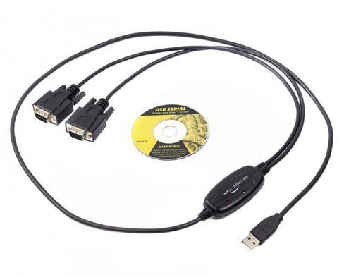Кабель Viewcon USB - 2хCOM (M/M), 9+25pin, 1.4 м, Black (VE591) [604094]