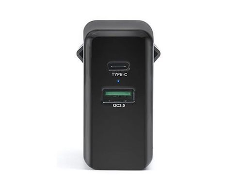 Мережевий зарядний пристрій REAL-EL CH-350 QC3.0 (2USB, 3A) Black (EL123160017) [603162]