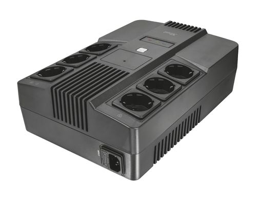 Trust Джерело безперебійного живлення Maxxon 800VA UPS with 6 standard wall power outlets BLACK (23326_TRUST)