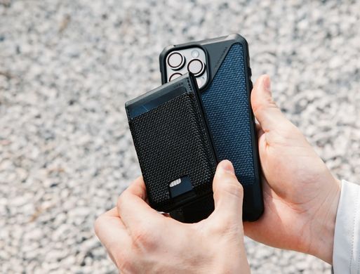Чохол UAG для карт магнітний з підставкою, Metropolis Wallet Kevlar, Black (964445113940) [108350]