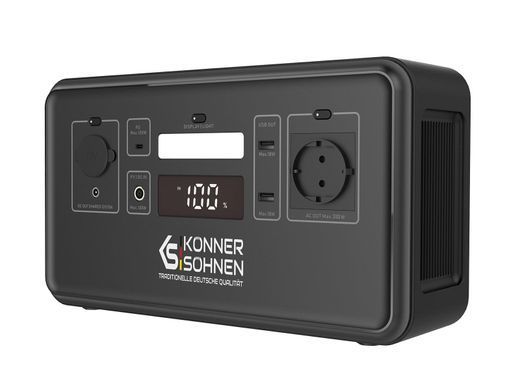 Портативна електростанція Konner&Sohnen KS 500PS, 500Вт, 448Вт&middot;год, LifePo4, 230В, Bluetooth, 4.9кг (KS500PS) [112562]