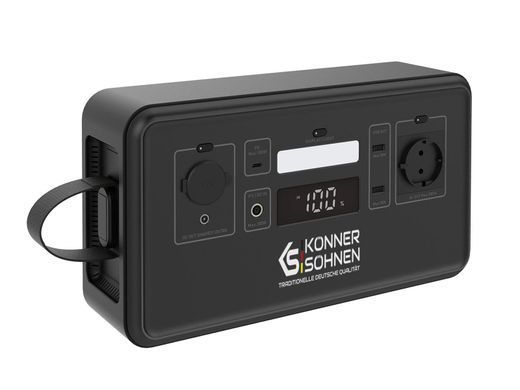 Портативна електростанція Konner&Sohnen KS 500PS, 500Вт, 448Вт&middot;год, LifePo4, 230В, Bluetooth, 4.9кг (KS500PS) [112562]