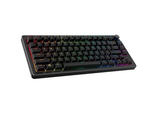 Клавіатура механічна HyperX Alloy Rise 75key, Red, USB-A/WL/BT, EN/UA, RGB, чорний (91Y91AA) [103637]