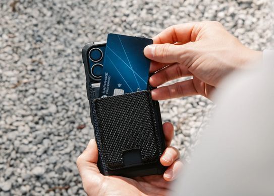 Чохол UAG для карт магнітний з підставкою, Metropolis Wallet Kevlar, Black (964445113940) [108350]
