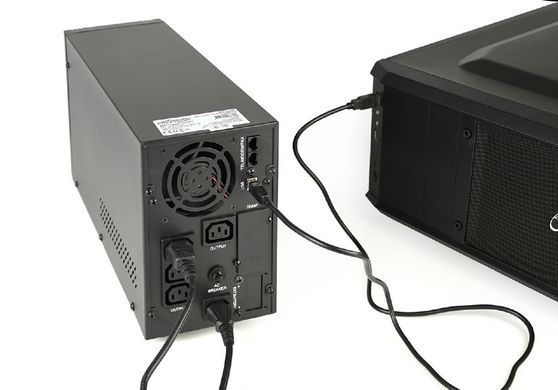 Джерело безперебійного живлення EnerGenie 2000VA, Line Int., AVR, 3xIEC, метал (EG-UPS-PS2000-01) [610709]