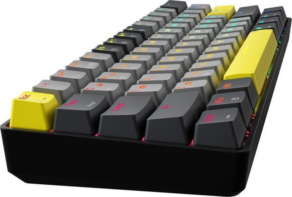 Клавіатура бездротова GamePro Outemu Red Switch Hot-Swap RGB Black (MK130G Pro) [615502]