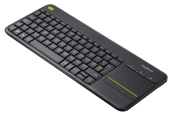 Клавіатура Logitech Wireless Touch K400 Plus, US, Black (920-007145) [200699]