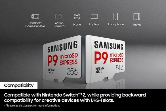 Карта пам&rsquo;яті MICRO SDXC PRO 512GB P9 EXPRES SAMSUNG (MB-MK512T/WW) [503095]