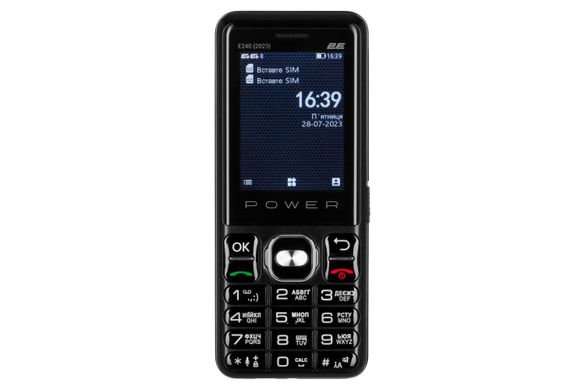 2E Мобільний телефон E240 2023 2.4" 2SIM, 2500mAh, Чорний (688130251068)