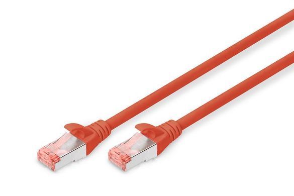 Патч-корд DIGITUS CAT 6 S-FTP, 3м, AWG 27/7, LSZH, червоний (DK-1644-030/R) [110326]