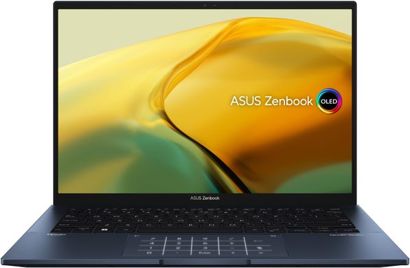 ASUS Ноутбук Zenbook 14 UX3402VA-KM065WS 14" 2.8K OLED, Intel i5-1340P, 16GB, F512GB, UMA, Win11, Голубий (90NB10G1-M00350)