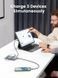УМБ Ugreen Magnetic Wireless 10000 mAh 20W PD3.0/QC3.0 USB-A, USB-C In/Out (PB206) сірий (15086) [404033], фото 5