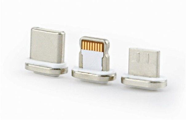 Кабель Cablexpert USB - Lightning + micro USB + USB Type-C (M/M), 1 м, сріблястий (CC-USB2-AMLM31-1M) [603650]
