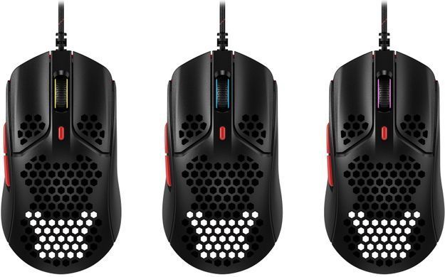 Миша HyperX Pulsefire Haste, RGB, USB-A, чорно-червоний (4P5E3AA) [14021]