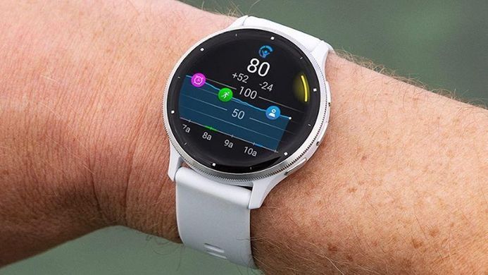 Смарт-годинник Garmin Venu 3 Silver Stainless Steel Bezel with Whitestone Case and Silicone Band (010-02784-50) [604508]