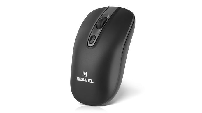 Миша бездротова REAL-EL RM-350W Black (EL123200043) [606717]
