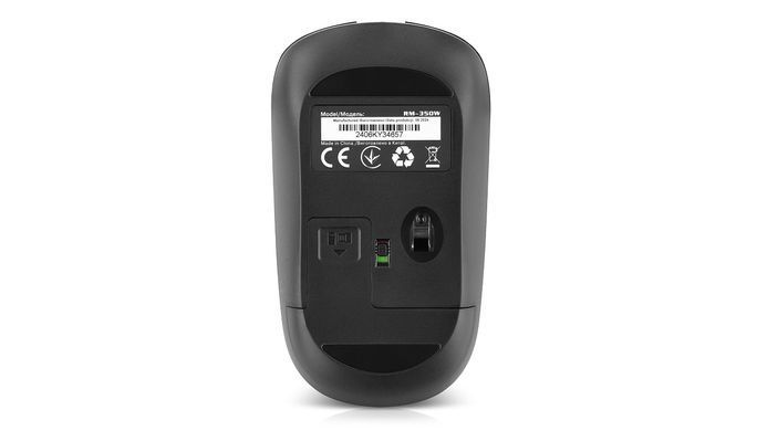 Миша бездротова REAL-EL RM-350W Black (EL123200043) [606717]
