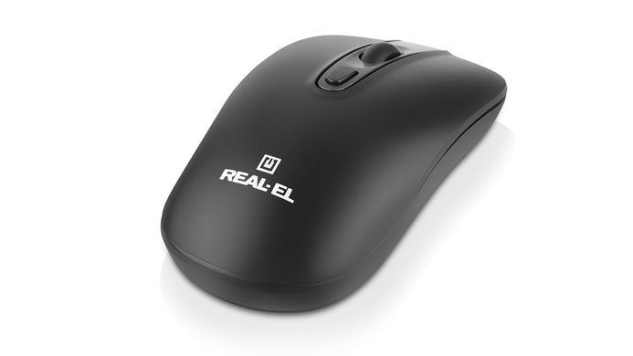 Миша бездротова REAL-EL RM-350W Black (EL123200043) [606717]