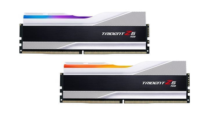 Модуль пам`ятi DDR5 2x16GB/6000 G.Skill Trident Z5 RGB Silver (F5-6000J3636F16GX2-TZ5RS) [606181]