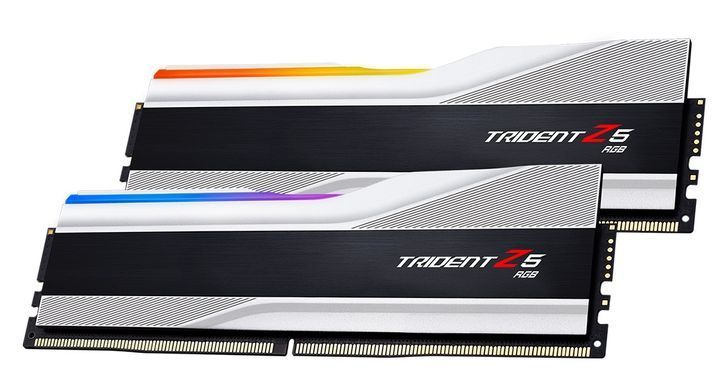 Модуль пам`ятi DDR5 2x16GB/7200 G.Skill Trident Z5 RGB Silver (F5-7200J3445G16GX2-TZ5RS) [613448]