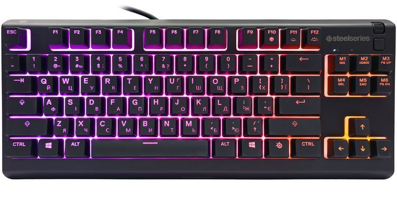 Клавіатура ігрова SteelSeries Apex 3 TKL UA Black (64831) [401051]