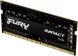 Пам'ять ноутбука Kingston DDR4 16GB 3200 FURY Impact (KF432S20IB/16)