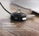 Хаб USB 2.0 -> 4xUSB 2.0 1м passive, Black CR106 Ugreen (20277) [404067], фото 2