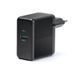 Мережевий зарядний пристрій REAL-EL CH-350 QC3.0 (2USB, 3A) Black (EL123160017) [603162], фото 6