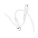 Кабель HOCO X97 Crystal color silicone charging data cable iP white (6931474799791) [805444], фото 3