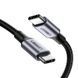 Кабель UGREEN US261 USB-C to USB-C PD Fast Charging Cable 3A Max Gray Black 1m (UGR-50150) [806663], фото 4