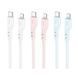 Кабель HOCO X97 Crystal color silicone charging data cable iP white (6931474799791) [805444], фото 5