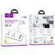 Мережевий подовжувач HOCO AC11A Voyage 2-position expansion socket(1C3A) (8.5 cm) White (6942007607063) [805476], фото 7